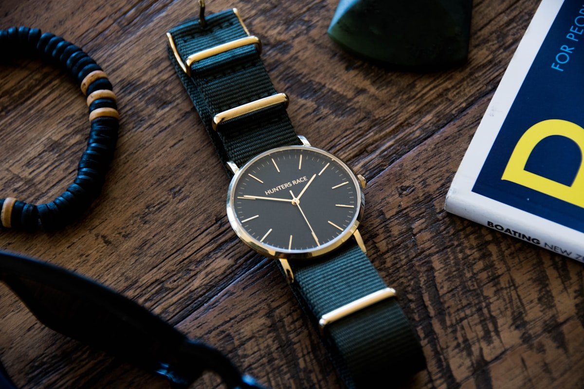 Collection of NATO straps in different colors and styles